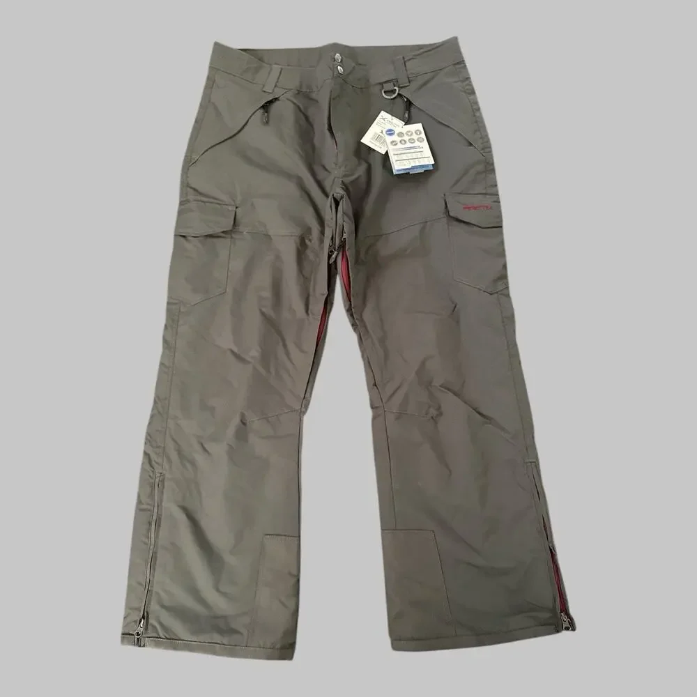Arctix Mens Insulated Mesh Lined Water Resistant Snow Utility Pants Gray Size XL